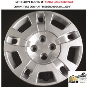 349 719.15 COPRICERCHI FIAT "DISEGNO IDEA" DAL 2004