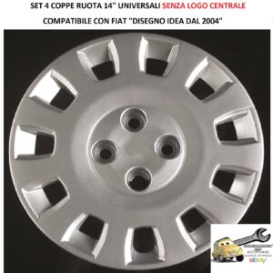 349 720.14 COPRICERCHI DISEGNO FIAT IDEA 14"