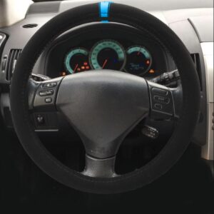 989 CVT/27B COPRIVOLANTE CARRERA LOOK IN MICROFIBRA NERA/BLU