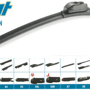 993 S500UF Uniflat Spazzola Tergicristallo Parabrezza Anteriore con Adattatori