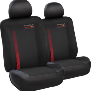 980 12708 Oracle Red Bull Racing Coppia Coprisedili Anteriori Powerbar 6pz Nero/Rosso