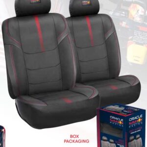 980 12698 Oracle Red Bull Racing Coppia Coprisedili Anteriori Powerbar II 6pz Nero/Rosso