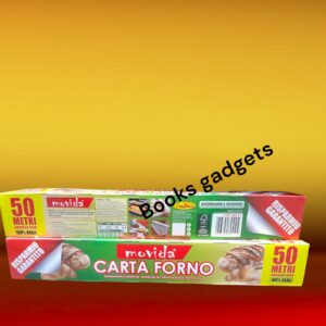 056304645104 Movida Carta Forno Antiaderente Resistente Forno e Microonde 50 Metri