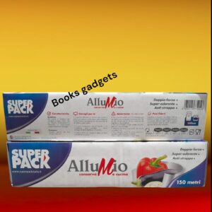 8055515770056 AlluMio Superpack Carta Alluminio per Alimenti Anti-Strappo 150 Metri