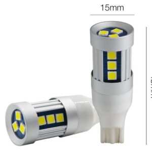 989 T15L Kit 2 Lampade a 15 Led T15 Super Canbus 50Lm 3200K 15w 12v Simoni Racing