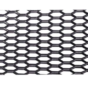 989 GSP Griglia Nera Univ. Auto in ABS Maglia Esagonale 120cm x 40cm Simoni Racing