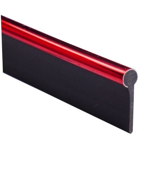 989 CHR Striscia a Profilo Cromato Rosso per Interni Auto 3 Metri in ABS Simoni Racing