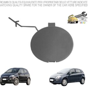 966 0138811 Per Fiat Punto Evo 3/5p 12/2009-03/2012 Coprigancio Paraurti Anteriore Grigio Scuro 735517149