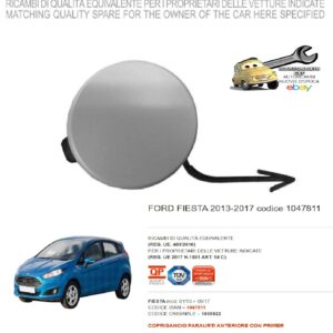 966 1047811 Per Ford Fiesta 01/2013-06/2017 Coprigancio Paraurti Anteriore Primer 1805922