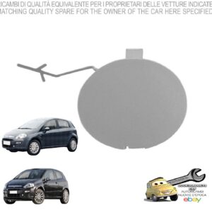 966 0138810 Per Fiat Punto Evo 3/5p 12/2009-03/2012 Coprigancio Paraurti Anteriore Grigio Chiaro 735508847