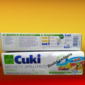 8003980170086 Cuki Sacchetti Apri e Chiudi Ermetici 20x15cm per Frigo e Congelatore