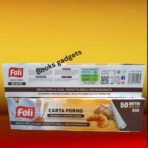 8032621625135 Folì Carta Forno per Alimenti Antiaderente e Resistente 50 Metri