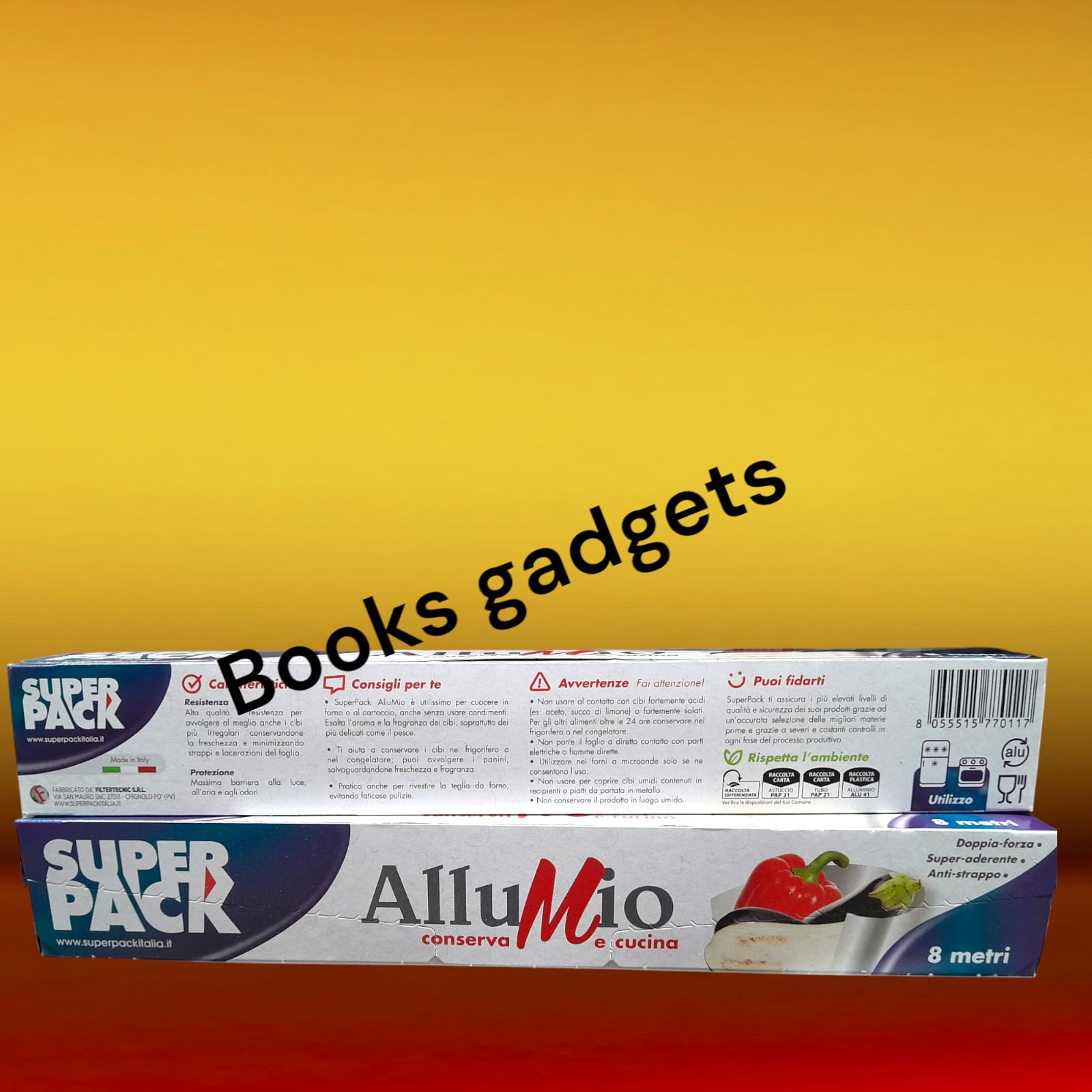 2 Confezioni AlluMio Super Pack Alluminio Conserva e Cucina 8 Metri