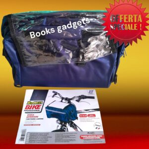 8016038969808 Borsa Anteriore Universale Blu Impermeabile con Porta Cartina Bicicletta Bici