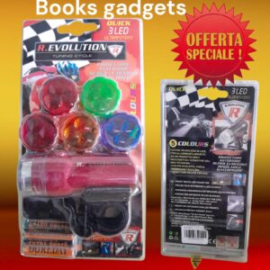 8016038943013 Proiettore Anteriore Super Luminoso 3 Led Ultrapotenti 6 Colori Regolabile Bici