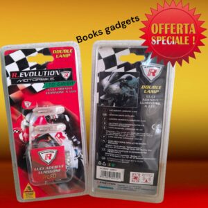 8016038602521 Coppia di Luci Adesive VERDE a Led per Moto Scooter Bassissimo Consumo