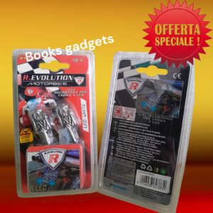 8016038603832 Coppia Luci Targa x Moto Scooter a LED BIANCA 12V " STRANGE " Potente Luminosità