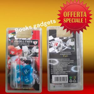 8016038605980 Kit 4 Pz Copridadi anodizzati FORCE 14 Blu 14mm Copribulloni Moto Design Sportivo