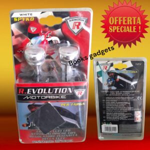 8016038601104 2 Lampade Led BIANCO Stroboscopiche con regolatore Perfetto x targa Moto Scooter