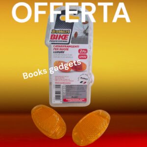 8016038963325 Coppia di Splendidi Catarifrangenti per Ruote Luxury Arancio per Bicicletta Bici