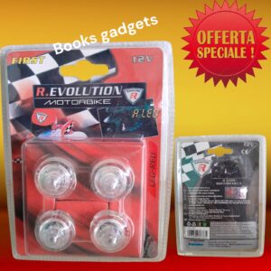 8016038603375 Luci Led Sottoscocca 4 Pezzi ROSSO First 12v Basso Consumo per Moto Scooter