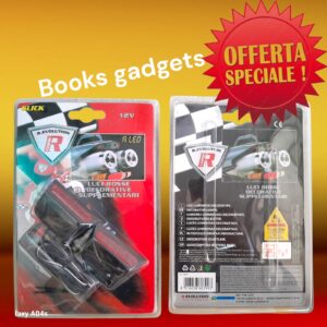 8016038603993 Coppia Luci Adesive Supplementari a Led Rosse per Moto Scooter 12V Bottari