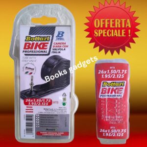 8016038965909 Camera d'aria Bicicletta Mountain Bike 26x1.50/1.75-1.95/2.125 Valvola Italia