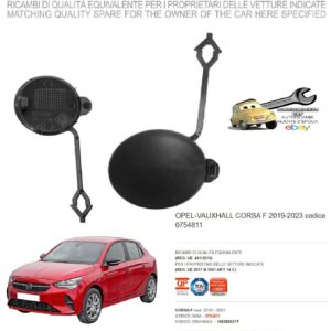 966 0754811 Per Opel Corsa dal 2023 Coprigancio Paraurti Anteriore Primer 166383621T