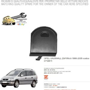 966 0712811 Per Opel Zafira A 04/1999-12/2005 Coprigancio Paraurti Anteriore Primer 1405472-90597516