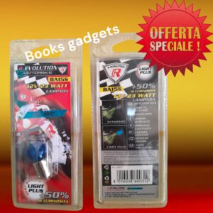8016038600312 Lampadina Moto Scooter BLU BA15s 12V 23W Visibilità + 50% alle Tradizionali
