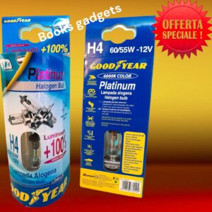 8016038770145 GOODYEAR Coppia Lampada Lampadina Alogena per Auto H4 60/55W P43T 4000K