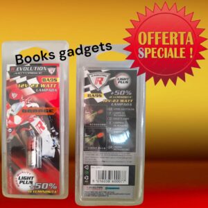 8016038600077 Lampadina Moto Scooter ARANCIONE BA9s 12V-23W Visibilità + 50% alle tradizionali