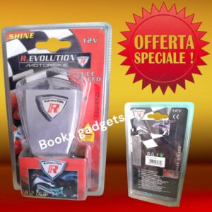 8016038603658 Proiettore Luminoso per Moto Scooter SHINE con due Led di Colore Rosso 12V