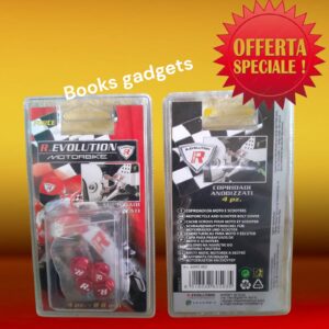 8016038605997 Kit 4 Pz Copridadi anodizzati FORCE 14 Rosso 14mm Copribulloni Moto Design Sportivo