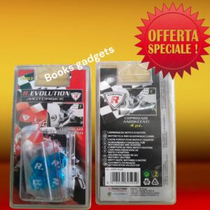 8016038605959 Kit 4 Copridadi anodizzati FORCE 12 Blu 12mm Copribulloni Moto Design Sportivo