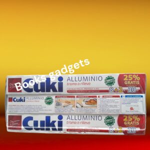 8003980010047 Cuki Carta Alluminio con trama a Rilievo per Alimenti 10 Metri