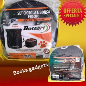 8016038168171 Set Borsa per Crocchette e Ciotola per Cani Gatti Impermeabile Modello Lusso