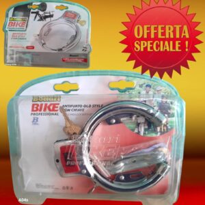 8016038967620 Antifurto al Telaio con Chiavi OLD STYLE Cromato per Bicicletta Bici indistruttibile