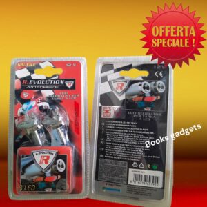8016038603924 Coppia Luci Targa x Moto Scooter a LED ROSSO 12V " COBRA " Potente Luminosità