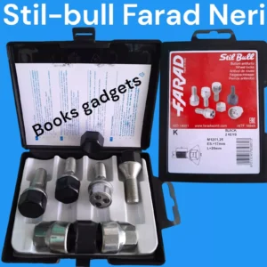 31/K NERI Per Alfa Romeo Junior da 2024 Kit Bulloni Antifurto NERI Stil-Bull Farad Cerchi Acciaio