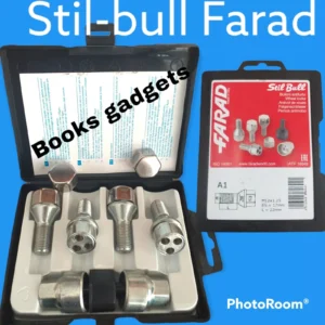 31/A1 Per Fiat 500e dal 2021 Kit Bulloni Antifurto Stil-bull Farad per Cerchi Acciaio