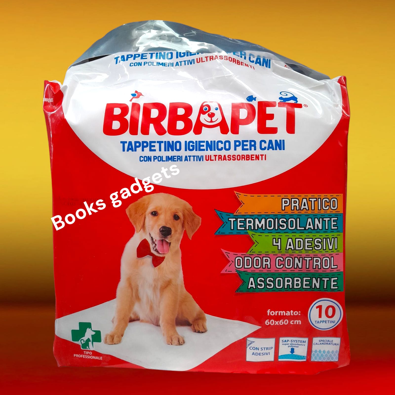 1 Conf. (10 Tappetini) Birba Pet Tappetino Traversine per Animali Cani 60x60cm