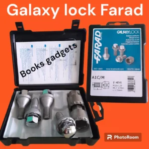 A1C/M Per Fiat 500e dal 2021 Kit Bulloni Antifurto Galaxy Lock Farad Cerchi in Lega