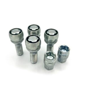 BV5C/D Per Fiat 600 dal 2023 Kit Bulloni Antifurto Flower Lock Farad Cerchi in Acciaio