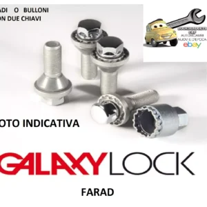 N1/M Per Bmw X2 (U10) da 2023 Kit Bulloni Antifurto Galaxy Lock Farad Cerchi in Lega