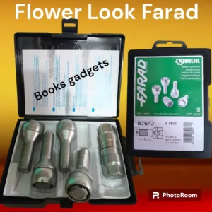 B76/D Per Polestar 2 dal 2020 Kit Bulloni Antifurto Flower Lock Farad Cerchi Acciaio