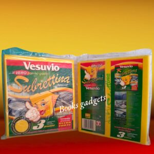 8033462612056 10 Confezioni (30 Panni ) Vesuvio Subrettina Panno Multiuso Giallo Ultra Forte 38x38cm