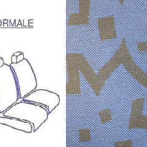 800 1/126 Serie Fodere Auto Semielastiche in Tessuto Universali (Come da Foto e Disegno) Romini