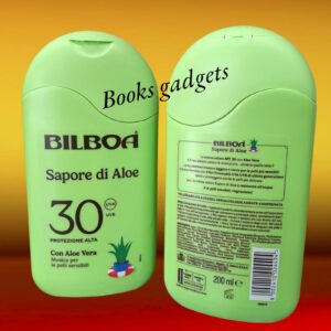 8002410024494 6 Flaconi Bilboa Sapore di Aloe Abbronzante SPF 30 Protezione Alta AloeV era 200ml