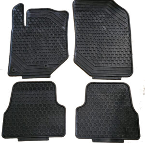 27 101/110K Per Peugeot 208 dal 2019 Set 4 Tappetini Tappeti Neri in Gomma su Misura GDS